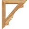 Ekena Millwork Balboa Traditional Rough Sawn Bracket w/ Offset Brace, Western Red Cedar, 6"W x 28"D x 32"H BKT0604X28X32BOA01RWR - alternate 3